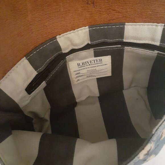 R. Riveter Canvas Print Crossbody Purse - Picture 3 of 15